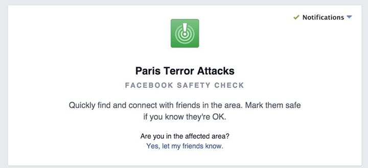 Paris Terror Attacks Facebook