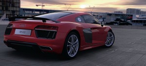 Der Audi R8 - hier in der virtuellen Realität nachgestellt