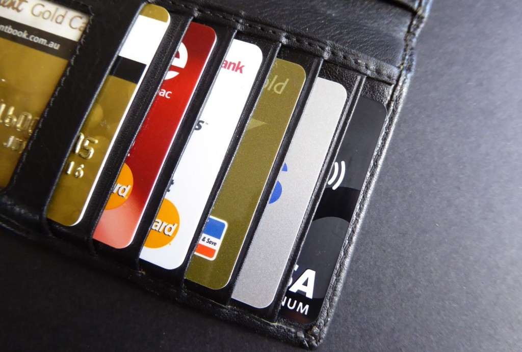 Kreditkarten in Geldbörse