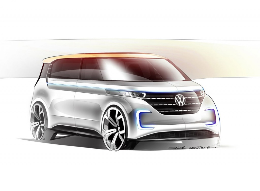 Volkswagen BUDD-e Zeichnung Front