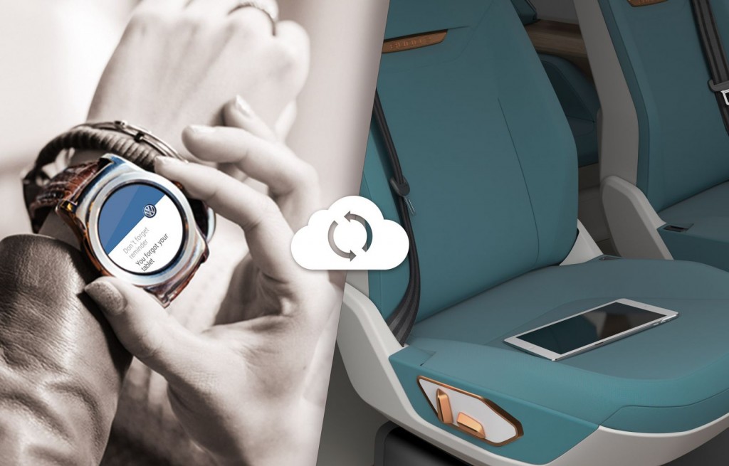 Volkswagen BUDD-e Bedienung mit Smart Watch