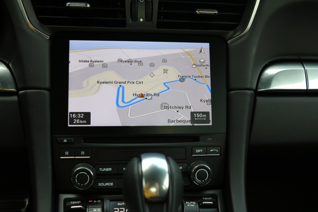 Navigation im Porsche 911 Turbo S