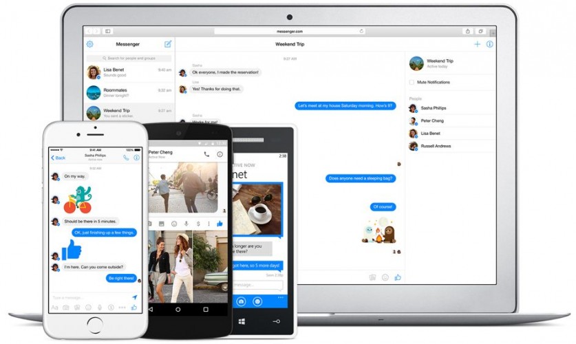 Facebook Messenger - Desktop und Smartphone