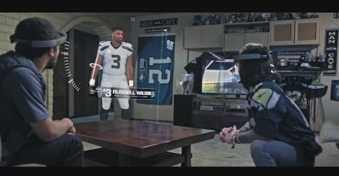 NFL-Übertragung via Microsoft HoloLens