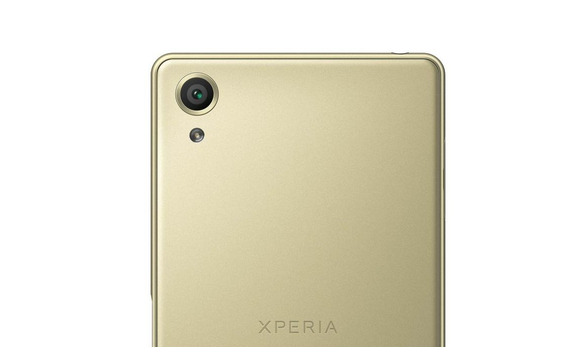 Sony Xperia X Lime Gold Rückseite