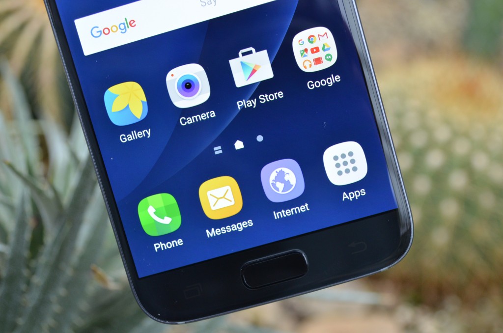Icons auf dem Samsung Galaxy S7 Home Screen