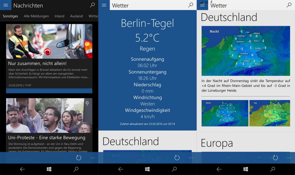 Taegliche Schau Windows 10 App
