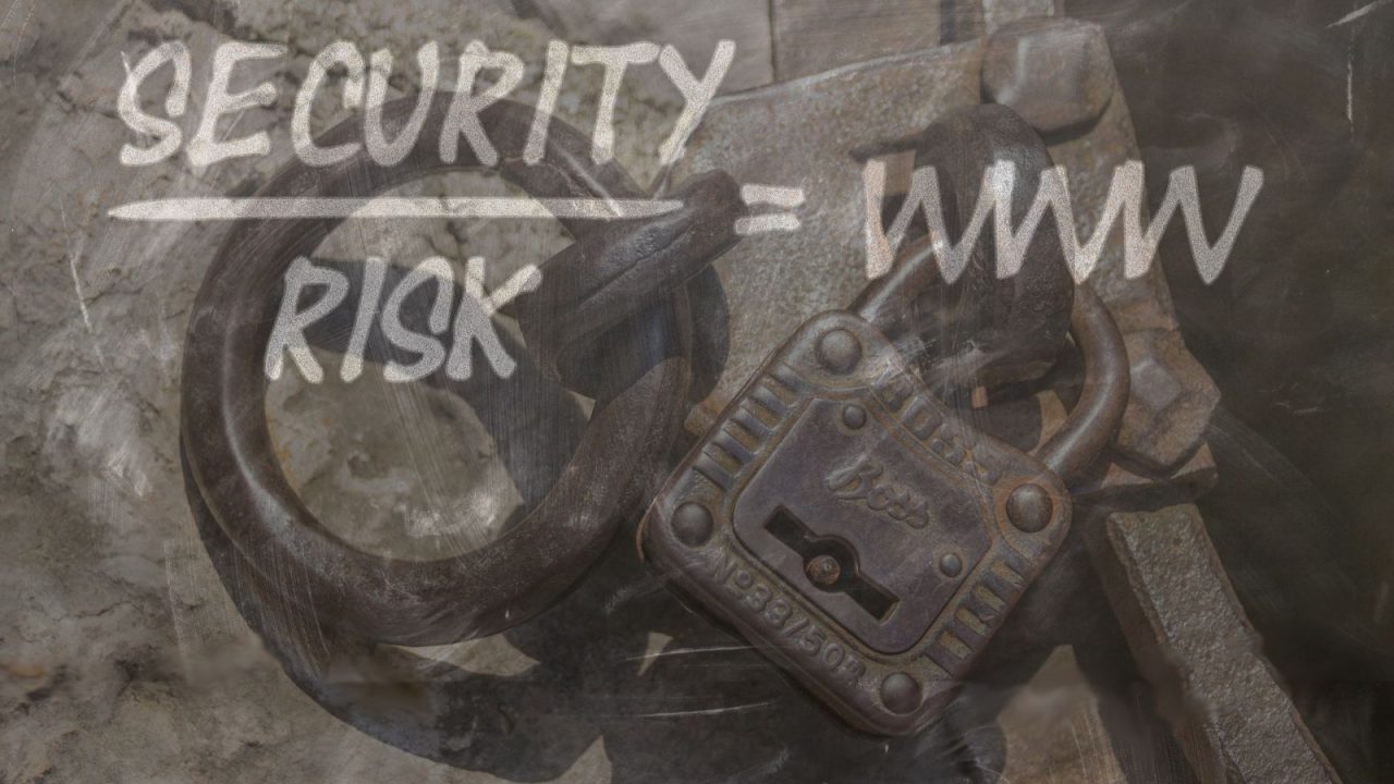 Collage: Security Formel und Vorhängeschloss