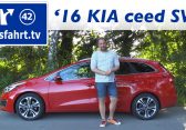 2016 KIA cee’d sportswagon 1.6 CRDi DCT Spirit – Video – Fahrbericht, Test, erste Probefahrt