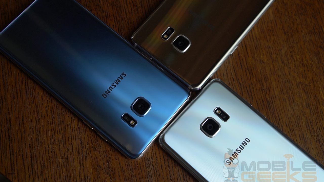 Samsung Galaxy Note7 - drei Farb-Varianten