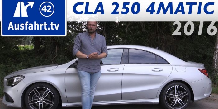 2016 Mercedes-Benz CLA 250 4MATIC Coupé (C117 Mopf) – Video – Fahrbericht, Test, erste Probefahrt