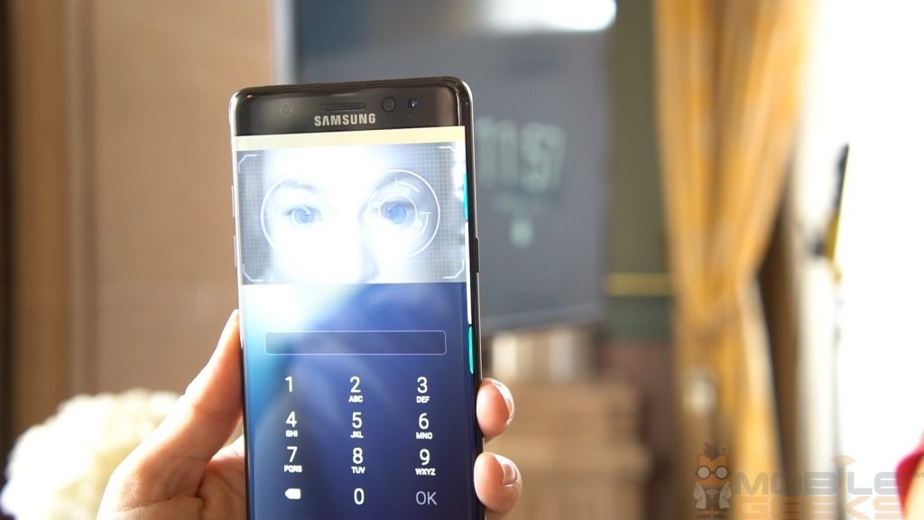 Galaxy Note7 Iris-Scanner