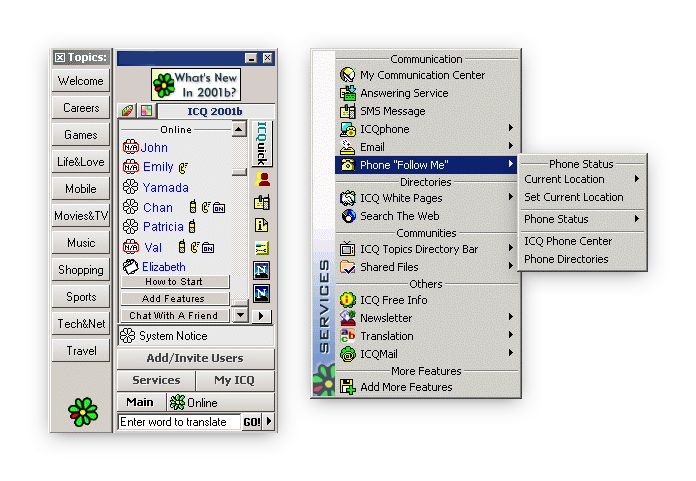 ICQ-Version 2001b