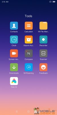 Xiaomi Mi Mix 2S Software MIUI 9.5