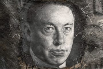 Elon Musk - Zeichnung von thierry ehrmann