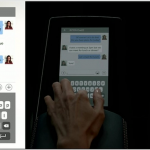 Messenger-App auf dem Byton Touchpad (Quelle: Byton).