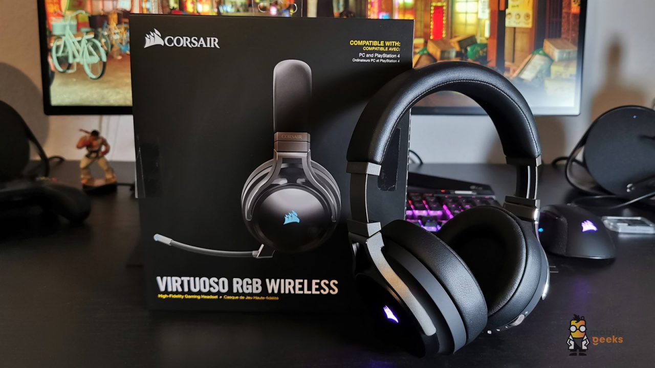 Corsair Virtuoso RGB Wireless Test Gaming Kopfhörer Headset Mobilegeeks